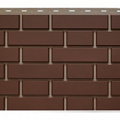 Фасадная панель «Клинкерный кирпич», коричневый