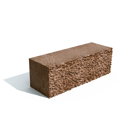Колотый камень плоскостной коричневый